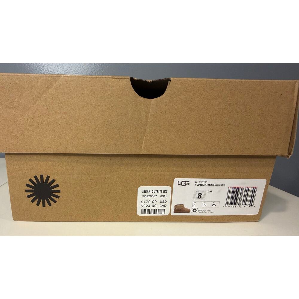 NIB Ugg Classic Ultra Mini Maxi Curly Boot - Women's Size 8 - Picture 12 of 12